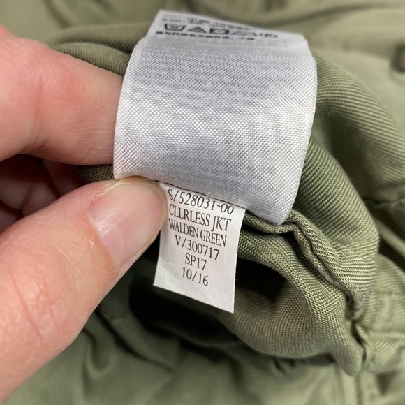 Gap Drapey Drawstring Army Green Lyocell Jacket Size Small - Picture 6 of 7